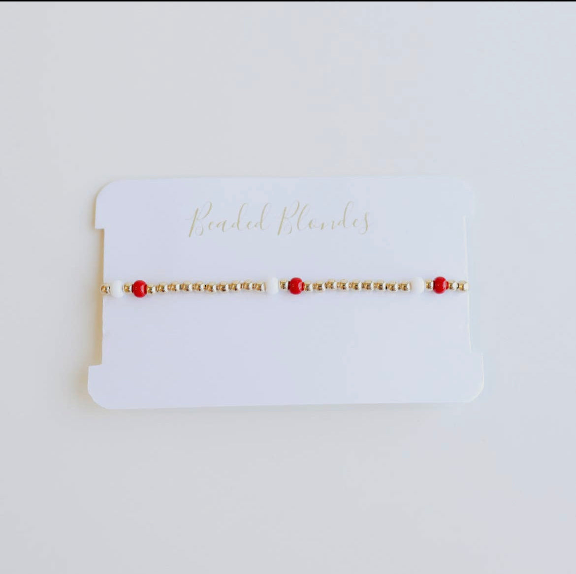 Red &White Poppi Bracelet