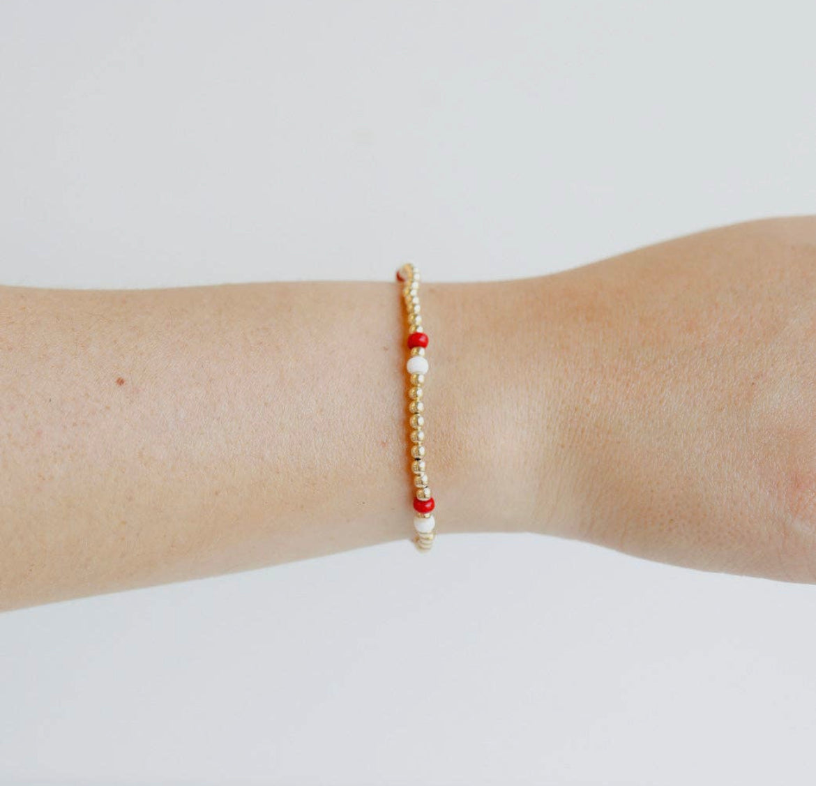 Red &White Poppi Bracelet