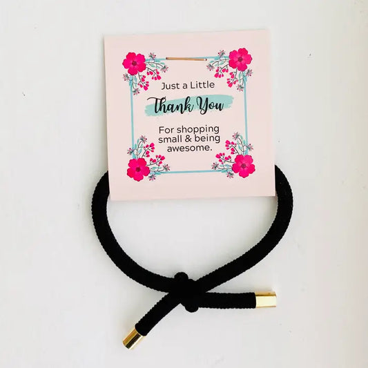 Gold Tip Elastic Hair Tie